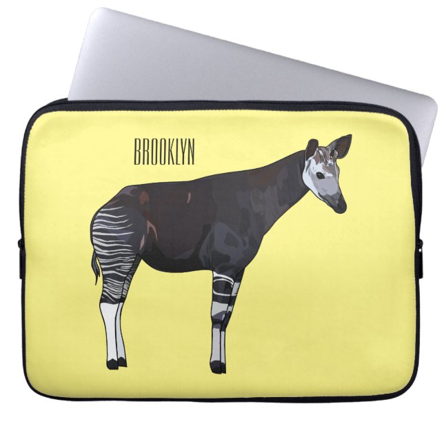 Capa Para Notebook Ilustração de desenho em Okapi (Frente)