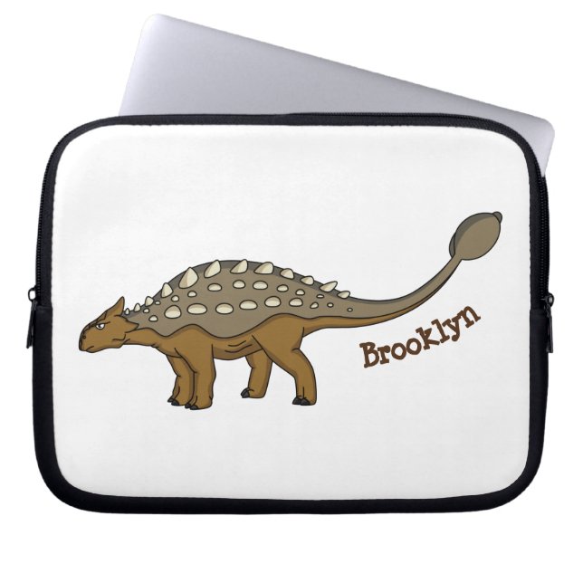 Capa Para Notebook Ilustração de dinossauro blindado Ankylosaurus (Frente)