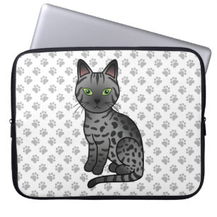 Capa Para Notebook Ilustração de Gato de Cartoon Mau Cute Egípcio Fum
