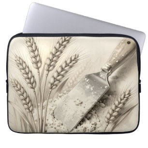Capa Para Notebook Ilustração de Raspador de Massa de Farinha de Trig