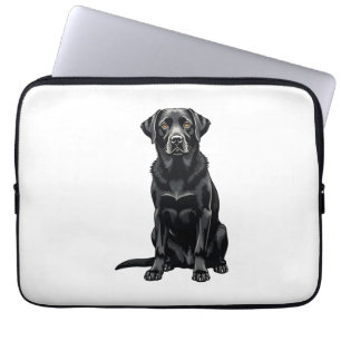 Capa Para Notebook Ilustração de retrato de cão Labrador Retriever pr