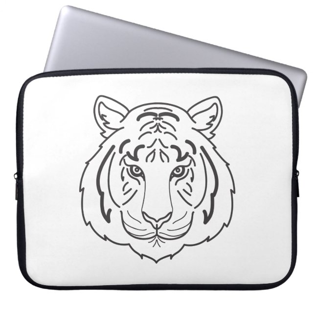 Capa Para Notebook Ilustração de Tigre (Frente)