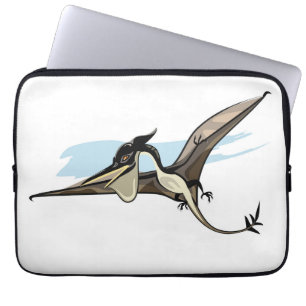 Capa Para Notebook Ilustração De Um Dinossauro Pteranodon.