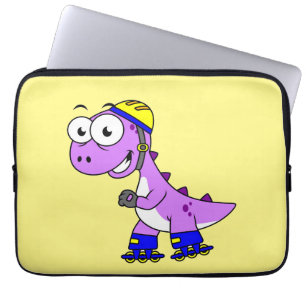 Capa Para Notebook Ilustração De Um Tyrannosaurus Rex De Pé.