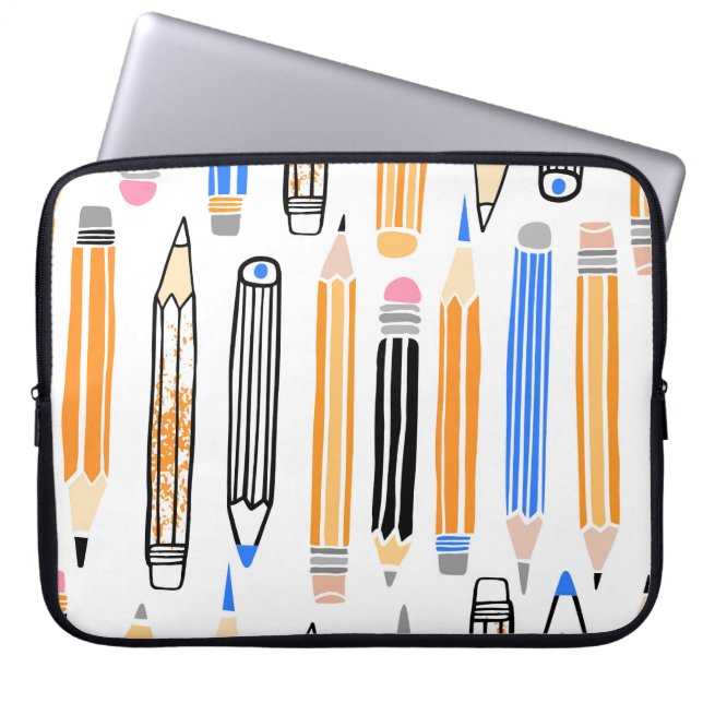 Capa Para Notebook Ilustração Desenhada à Mão Escolar (Frente)