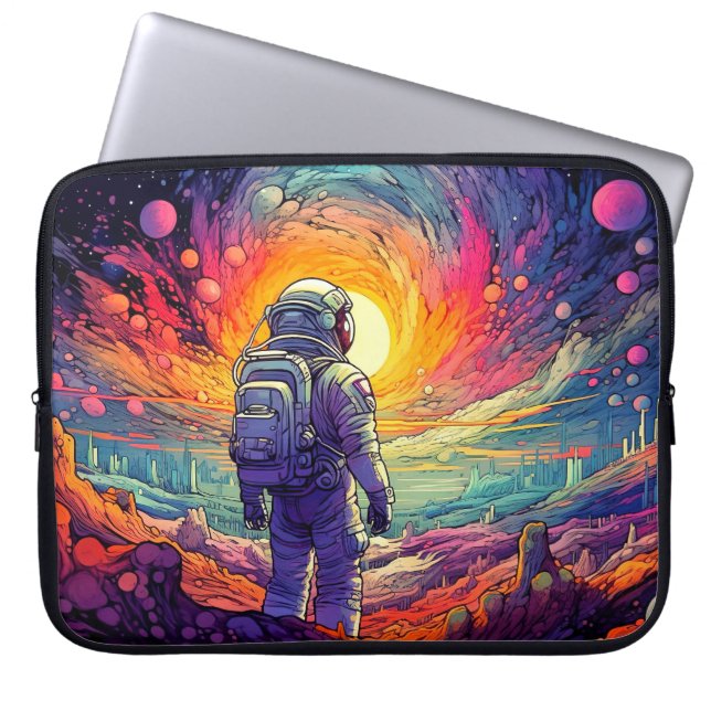 Capa Para Notebook Ilustração do Espaço & Além (Frente)