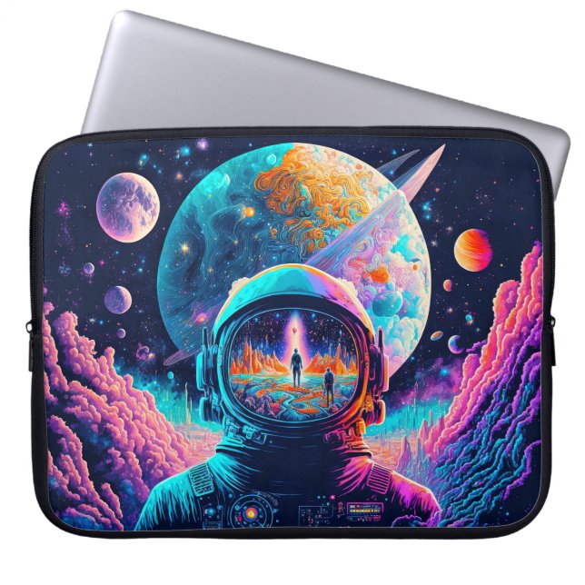 Capa Para Notebook Ilustração do Espaço & Além (Frente)