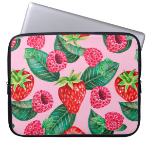 Capa Para Notebook Ilustração do padrão desenhado a aquarela com