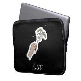 Capa Para Notebook Ilustração Estética De Flor