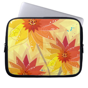 Capa Para Notebook Ilustração Floral Moderna