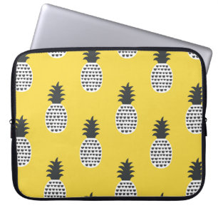 Capa Para Notebook Ilustração sem costura do Vintage Pineapple