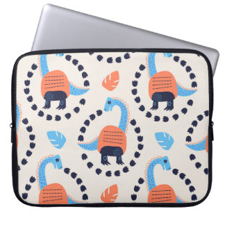 Capa Para Notebook Ilustração visual de padrão sem costura com um di