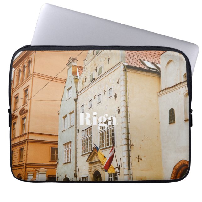 Capa Para Notebook Ímã de Foto Flexível da Cidade de Riga (Frente)