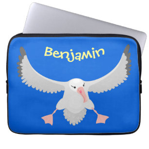 Capa Para Notebook Imagem de desenho animado de aves voadoras de alba