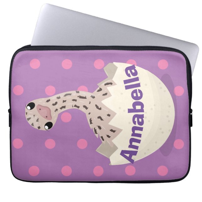 Capa Para Notebook Imagem de desenho animado de biberão (Frente)