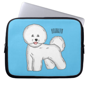Capa Para Notebook Imagem de desenho animado de cachorro de frise de