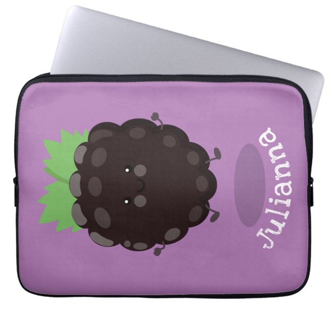 Capa Para Notebook Imagem de desenho animado roxo de amora doce e fel (Frente)