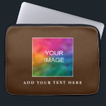 Capa Para Notebook Imagem de Foto Personalizada Elegante Brown Modelo<br><div class="desc">Faça Upload Personalizado Da Imagem Fotográfica Ou Logotipo De Empresa Brown Modern Elegant Modelo Eletrônicos Bag / Tablet & Laptop / Neoprene Bolsa de laptop 13 polegadas.</div>
