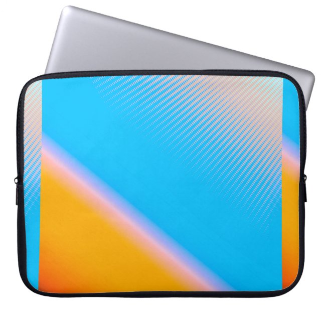 Capa Para Notebook imagem desfocada com design de cores gradiente no  (Frente)