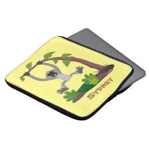 Capa Para Notebook Imagem do desenho animado em forma de fita, feliz