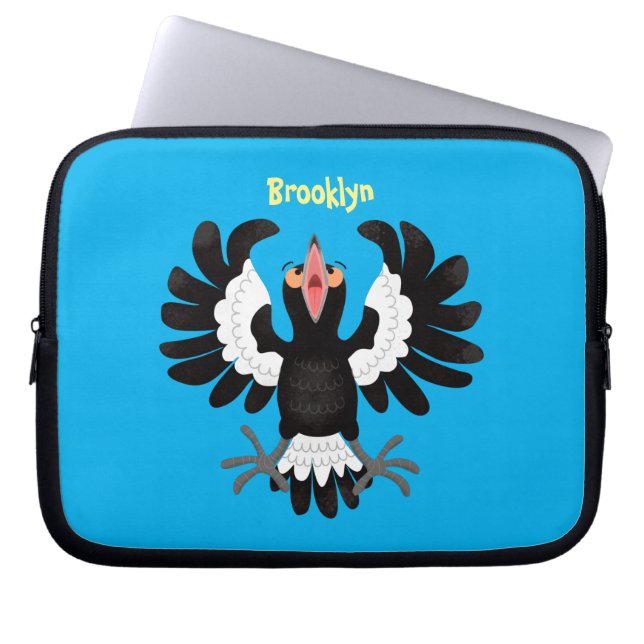 Capa Para Notebook Imagem engraçada de desenho animado australiano (Frente)
