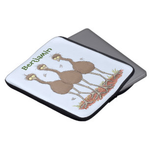Capa Para Notebook Imagem engraçada do desenho animado emu trio aust