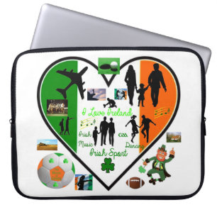 Capa Para Notebook Imagem irlandesa para a Bolsa de laptop Neoprene d