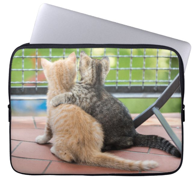 Capa Para Notebook Imagens de Getty | dois gatinhos em um balcão (Frente)