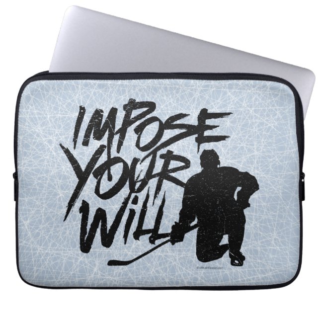Capa Para Notebook Imponha sua vontade (Hockey) (Frente)