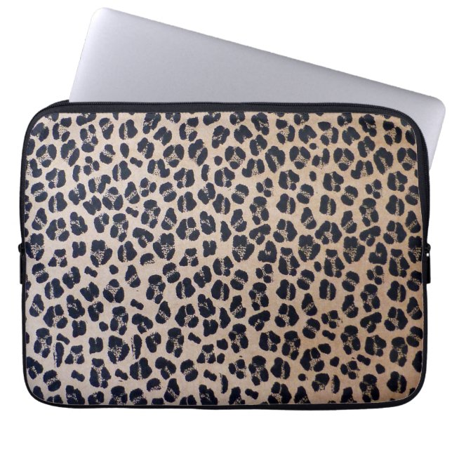 Capa Para Notebook Impressão 13" do leopardo a bolsa de laptop do (Frente)