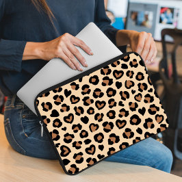 Capa Para Notebook Impressão Animal, Leopardo Castanho, Manchas de Ch