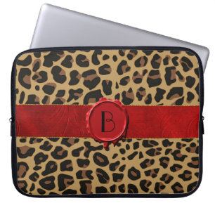 Capa Para Notebook Impressão chique do animal selvagem com a caixa d