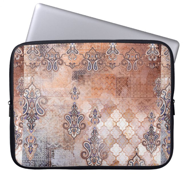 Capa Para Notebook Impressão clássico de colheita com retalhamento, p (Frente)