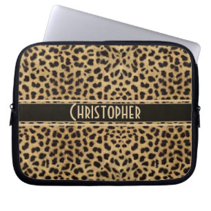 Capa Para Notebook Impressão da pele do ponto do leopardo