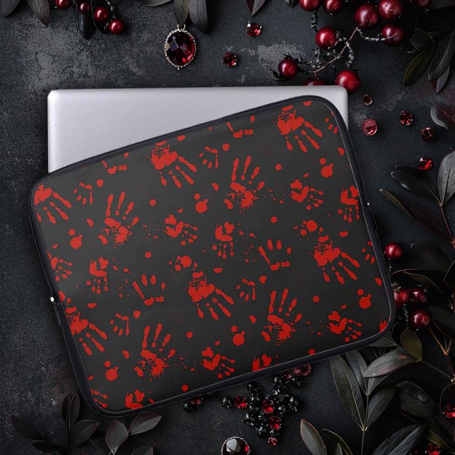 Capa Para Notebook Impressão de Mão Sangrenta (Criador carregado)