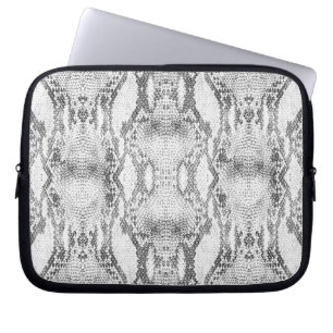 Capa Para Notebook Impressão de pele Cobra branca
