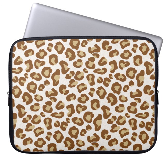 Capa Para Notebook Impressão do Leopardo da Neve, bege, bronzeado e b (Frente)