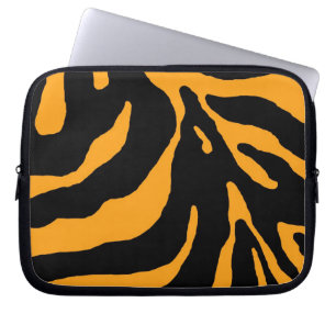 Capa Para Notebook Impressão em animais com faixa de zebra amarela