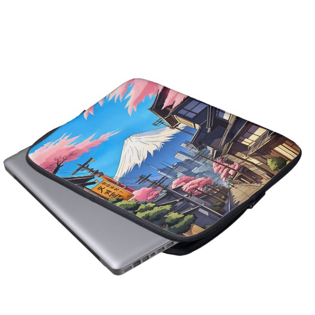Capa Para Notebook Impressão em Tela Esticada de Tóquio Mt Fuji (Frente Inferior)