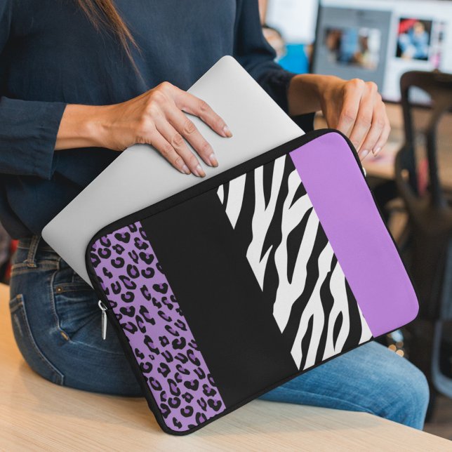Capa Para Notebook Impressão Leopardo, Impressão Zebra, Impressão Ani (Criador carregado)