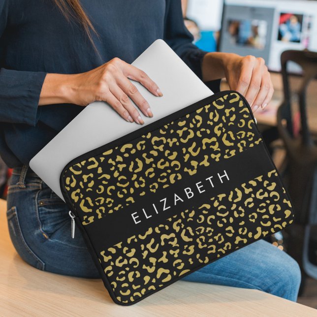 Capa Para Notebook Impressão Leopardo, Leopardo Dourado, Literatura,  (Criador carregado)