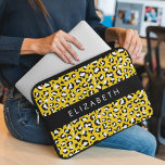 Capa Para Notebook Impressão Leopardo, Manchas, Leopardo Amarelo, Seu<br><div class="desc">Padrão elegante,  na moda e sofisticado de leopardo em cor amarela. Presente moderno e moderno,  perfeito para o amante da impressão animal em sua vida. Personalize adicionando o seu nome,  apelido,  monograma ou iniciais.</div>