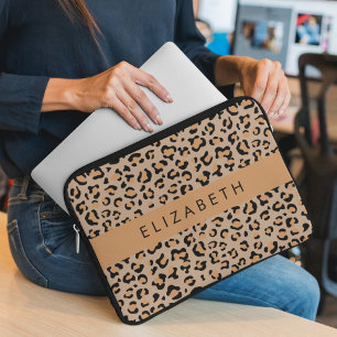Capa Para Notebook Impressão Leopardo, Manchas, Leopardo Marrom, Seu