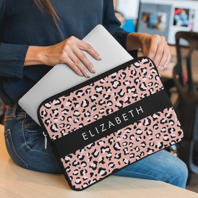 Capa Para Notebook Impressão Leopardo, Manchas, Leopardo Rosa, Seu No (Criador carregado)