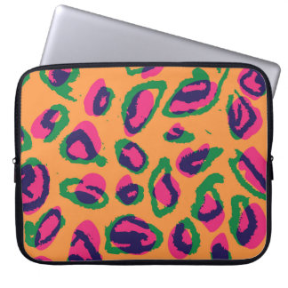 Capa Para Notebook Impressão Leopardo, Padrão Animal Colorido.