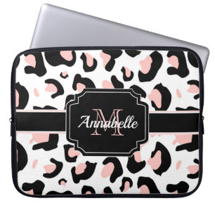 Capa Para Notebook Impressão Leopardo Rosa