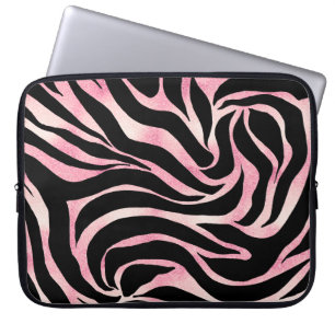 Capa Para Notebook Impressão Negra-Negra-Negra Elegante Rosa Dourada