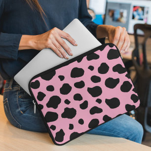 Capa Para Notebook Impressão, Padrão De Vaca, Pontos De Vaca, Vaca Ro