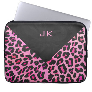 Capa Para Notebook Impressão preto-e-rosa-quente