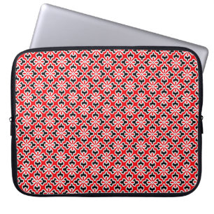 Capa Para Notebook Impressão quimono, vermelho, preto e branco